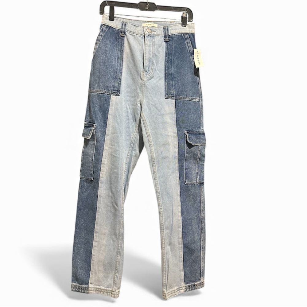 PACSUN Multi Color Block Cargo Jeans - NWT